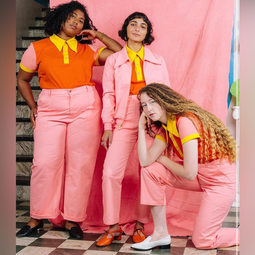 XXS Flamingo Pink Work Pants Big Bud Press